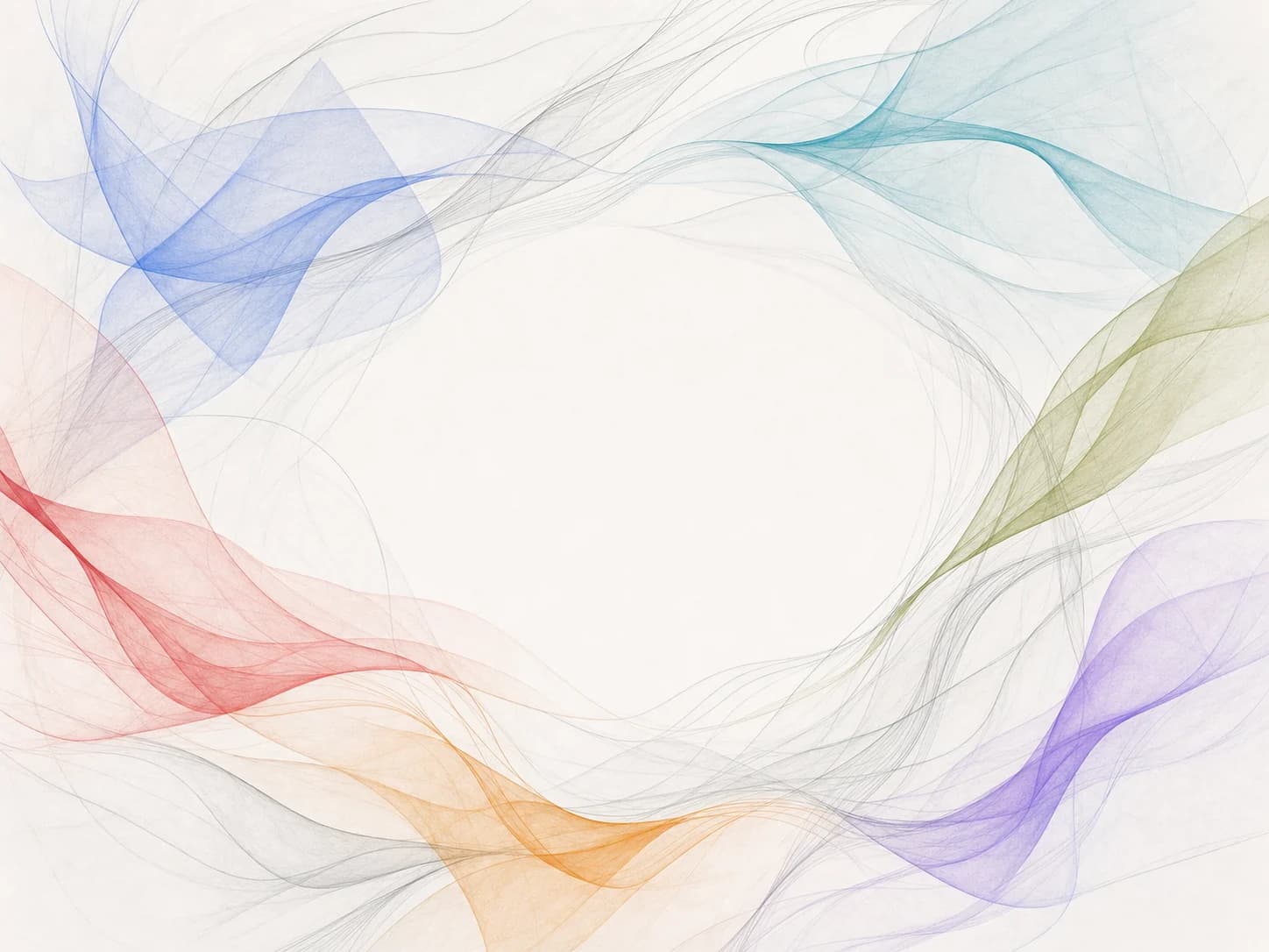 Six colorful translucent vellum signals flowing around the Orchestero Vellum Ring